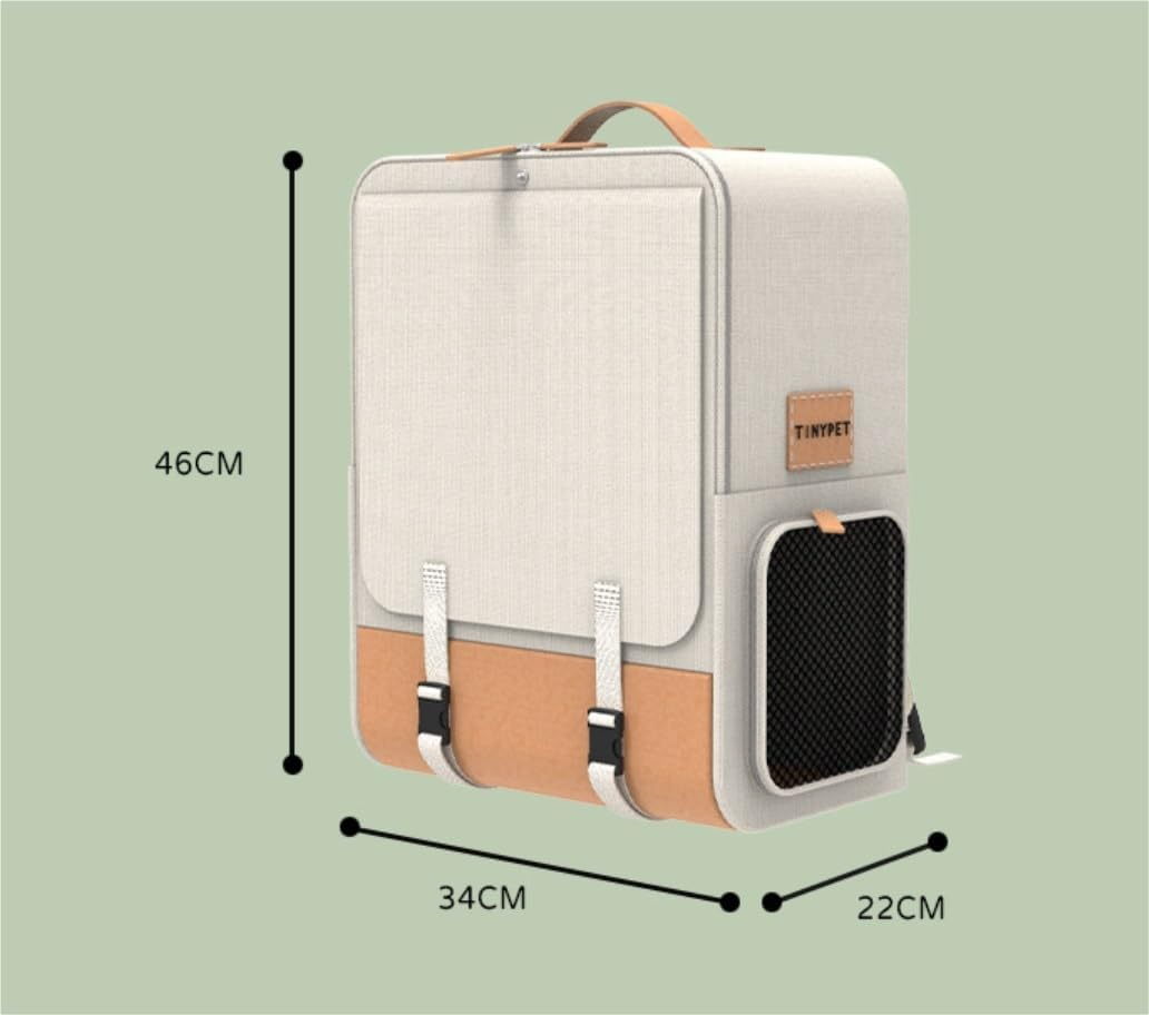 Cat Bag Dog Carrier Pet Carrier Foldable Pet Backpack Carrier for Outdoor Adventures Spacious and Convenient for Dogs and Cats Cat Carrier Pet Bag Carrier image number 2