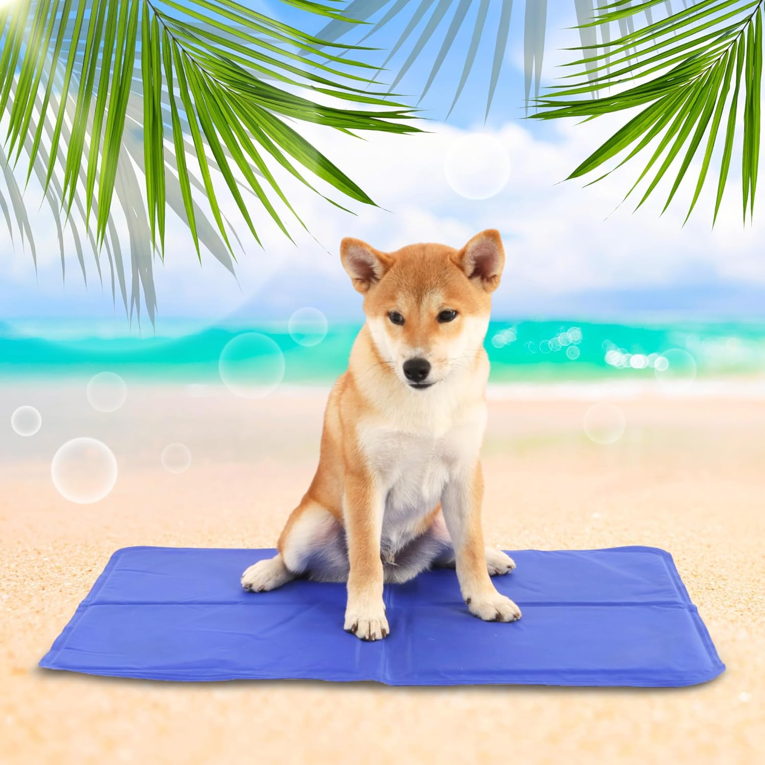 Paw Paws Self Cooling Dog Mat, Non-Toxic Summer Rectangular Cool Gel Pet Pad, Suitable for Crates, Kennels and Bed Medium 40X50Cm image number 5