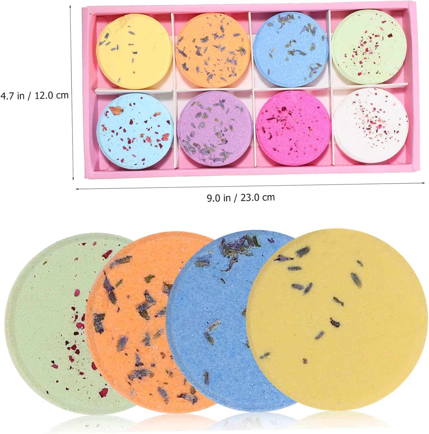 Minkissy 8Pcs Essential Oil Shower Steamers for Relaxation Aromatherapy Tablets Diverse Fragrances for Natural Ingredients for Self-Care image number 6