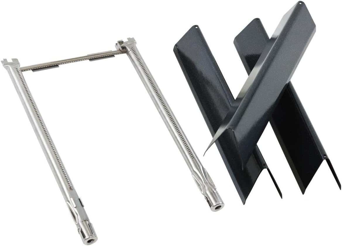 69787 Grill Burner for Weber Spirit 300 Series Spirit 330, Spirit 335 Grills with Front Mounted Control Knobs, 18 Inch Burner Tube Kit for Spirit E-330 Spirit SP-335, 68948 65518 Replacement Parts - Full-Size Griddle Inserts image number 2