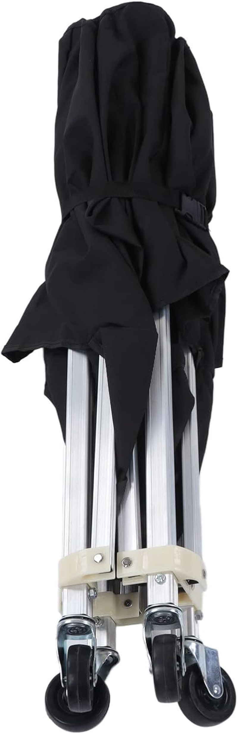 Ball Storage Cart, Foldable Stability Wheeled Ball Cart Black Large Capacity for Football