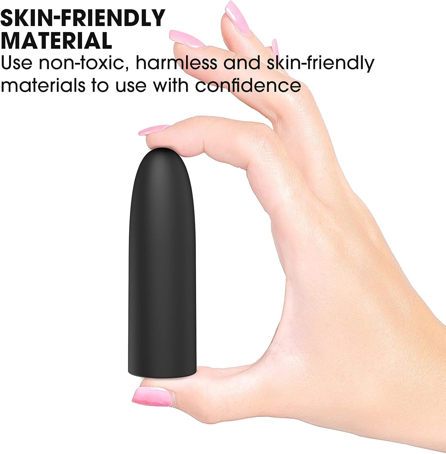 SIDED Multi-Frequency One Side Flathead and Other Side Pointed Mini Bullet Toy Rechargable and Waterproof Pocket Toy Length 7.5Cm and Width 2.2Cm image number 6