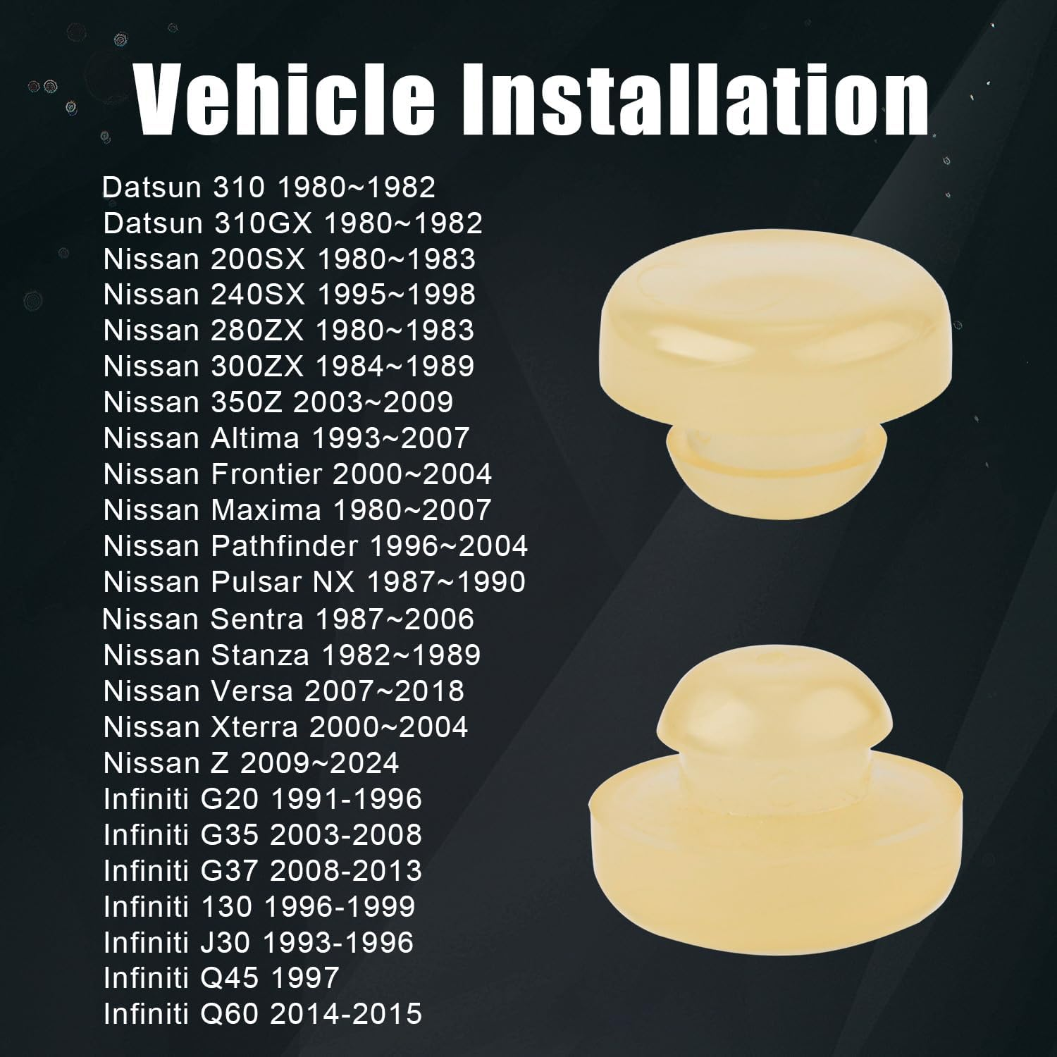 12Pcs Brake Pedal Stop Pads, Rubber Clutch Pedal Stopper Brake Switch Stoppers Replacement for Infiniti G20 G35 G37 I30 J30 Q45 Q60 Nissan Z Versa Xterra Stanza 350Z 46584-S0100 46584S0100 image number 4