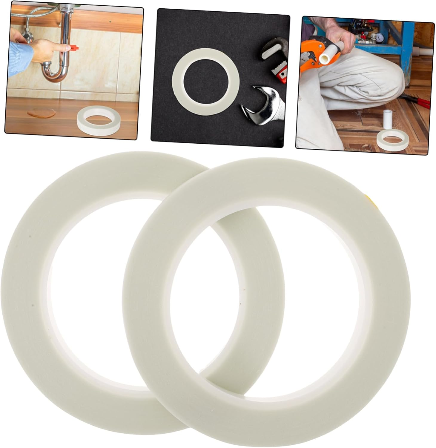 CHILDWEET 2Pcs Strong Double Sided Tape Heat Insulation Tape for Packing Painters Duct Repair image number 6