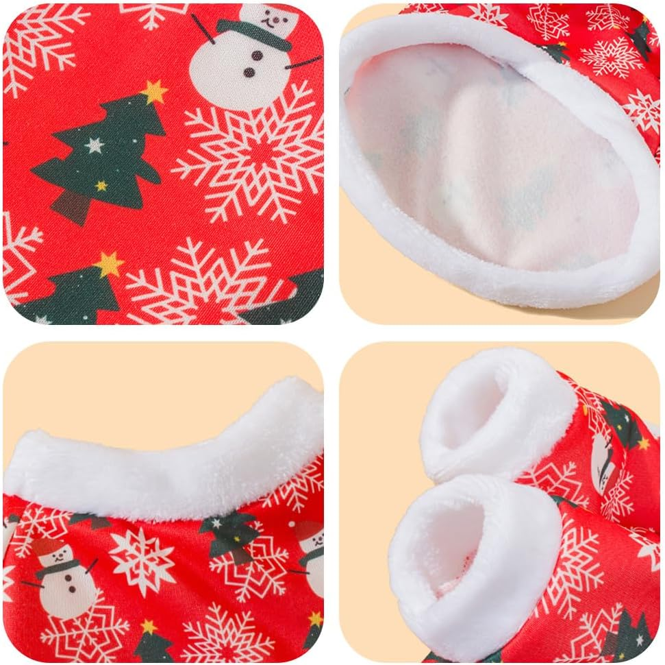 Dog Christmas Costume, Christmas Pet Costumes, Soft Dog Costume Christmas, Pet Clothing, Christmas Winter Coat Snowman, Christmas Jumper Dogs for Medium Small Dog Cat (M) image number 2