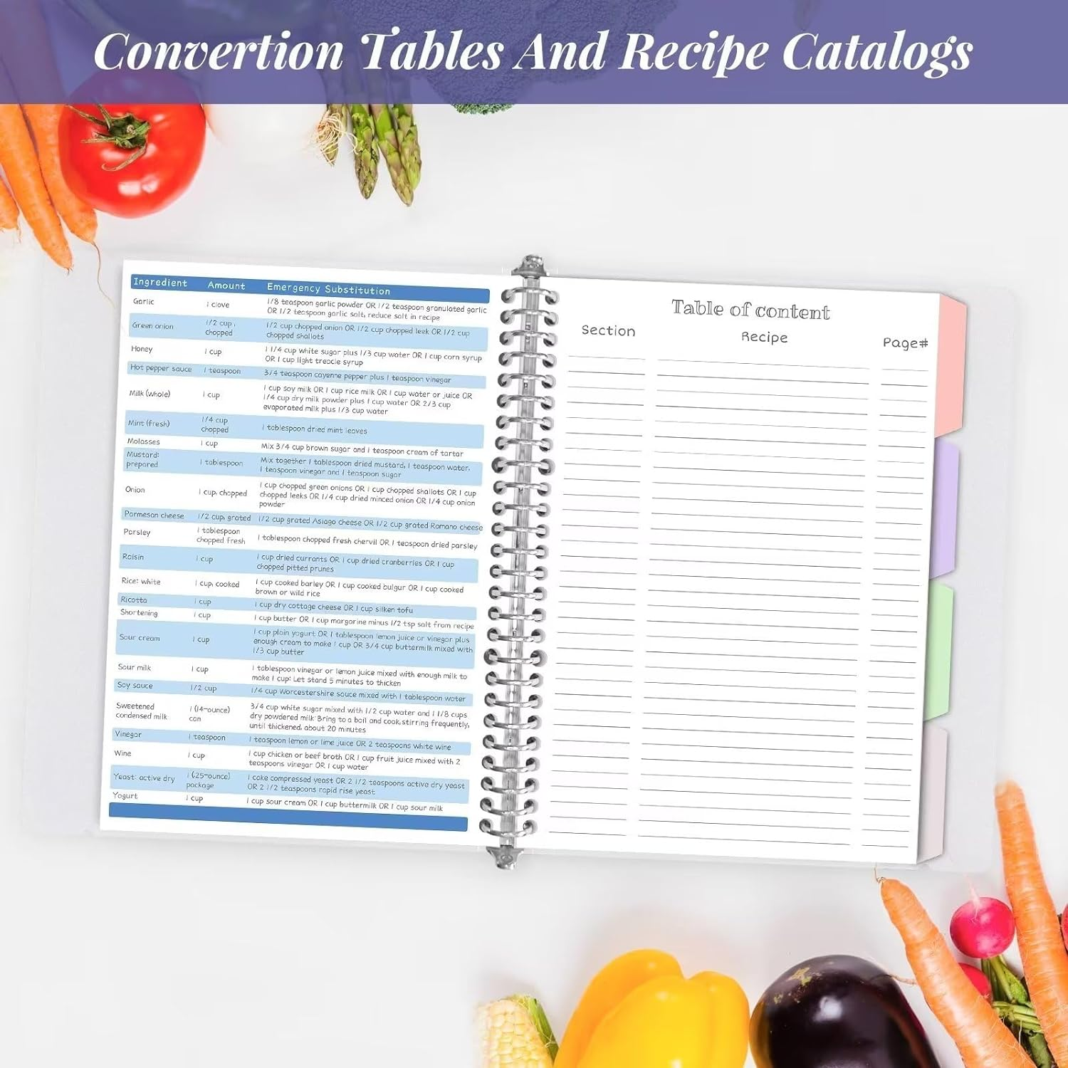 Blank Recipe Book to Write in Your Own Recipes, 8.5" X 11" Removable Hardcover Family Recipe Binder with Dividers, Customized Personal Recipe Book Hold 140 Recipes (Salvia Blue) - Light Grey image number 4