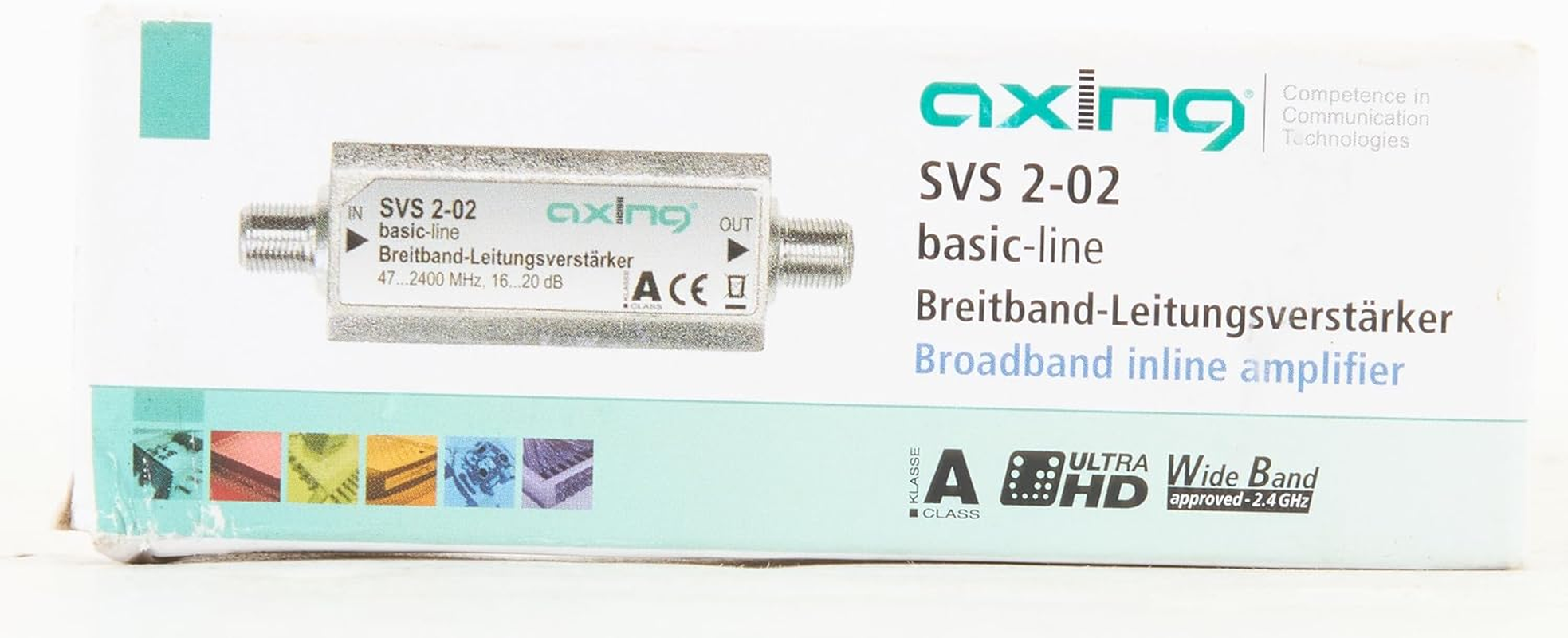 Axing SVS 2-02 Broadband Inline Amplifier 20 Db Satellite and Terrestrial (47-2400 Mhz) image number 6