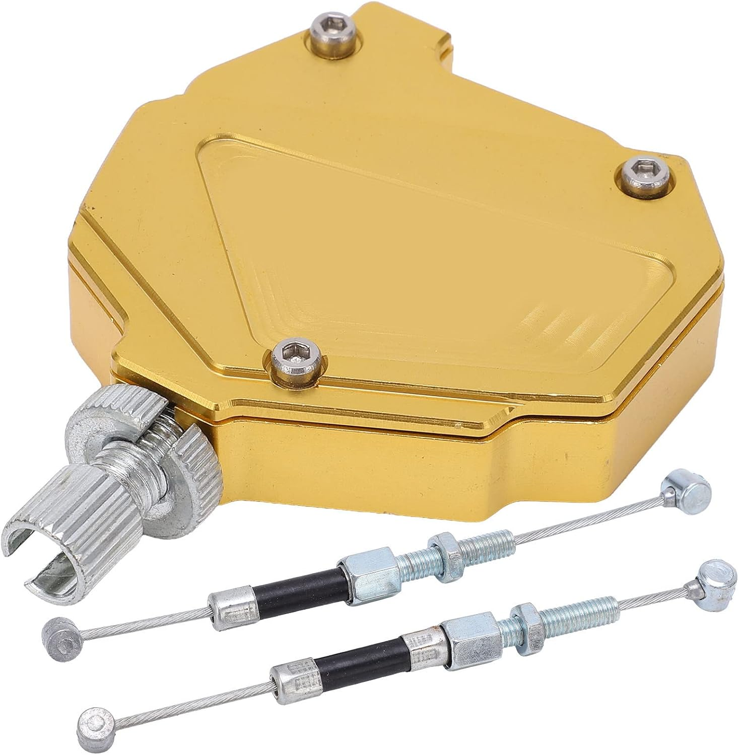 Stunt Clutch Pull Cable Lever， Clutch Cable Easy Pull System，Gold Universal Motorcycle Stunt Clutch Lever Easy Pull Cable System Aluminium Alloy Motorbike Accessories Braking System image number 3