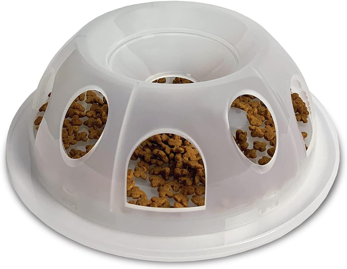 Pioneer Pet Tiger Diner Ceramic Food Dish/Bowl, White