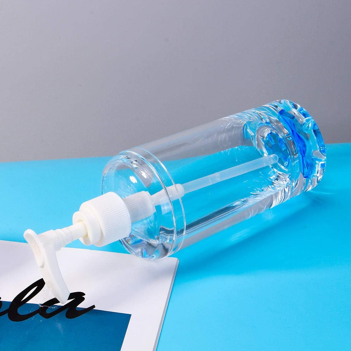 Transparent Hydraulic Bottle Acrylic Shampoo Shower Gel Soap Dispenser image number 3