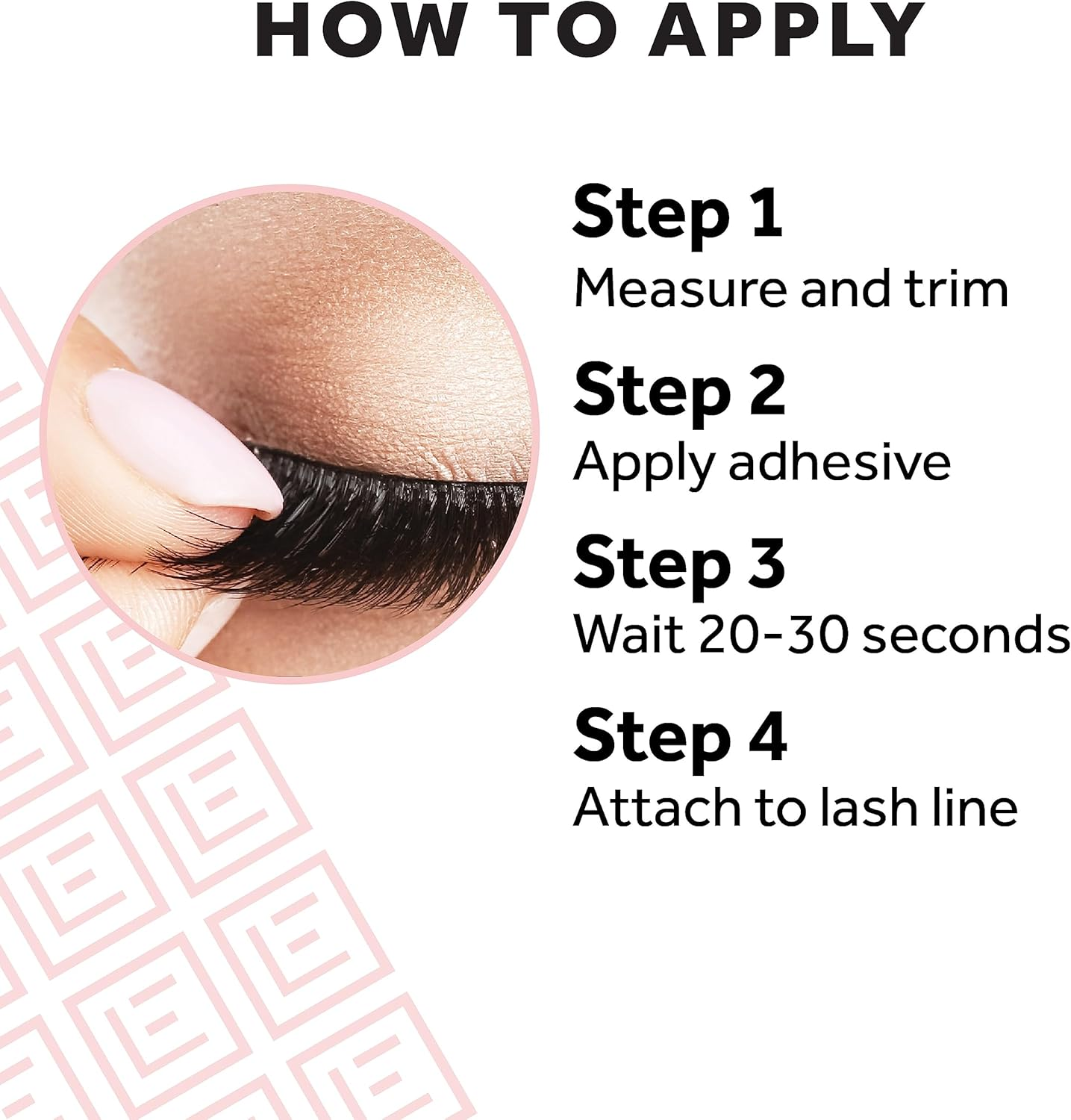 Eylure 3/4 Length Lashes No.003 - Black image number 4