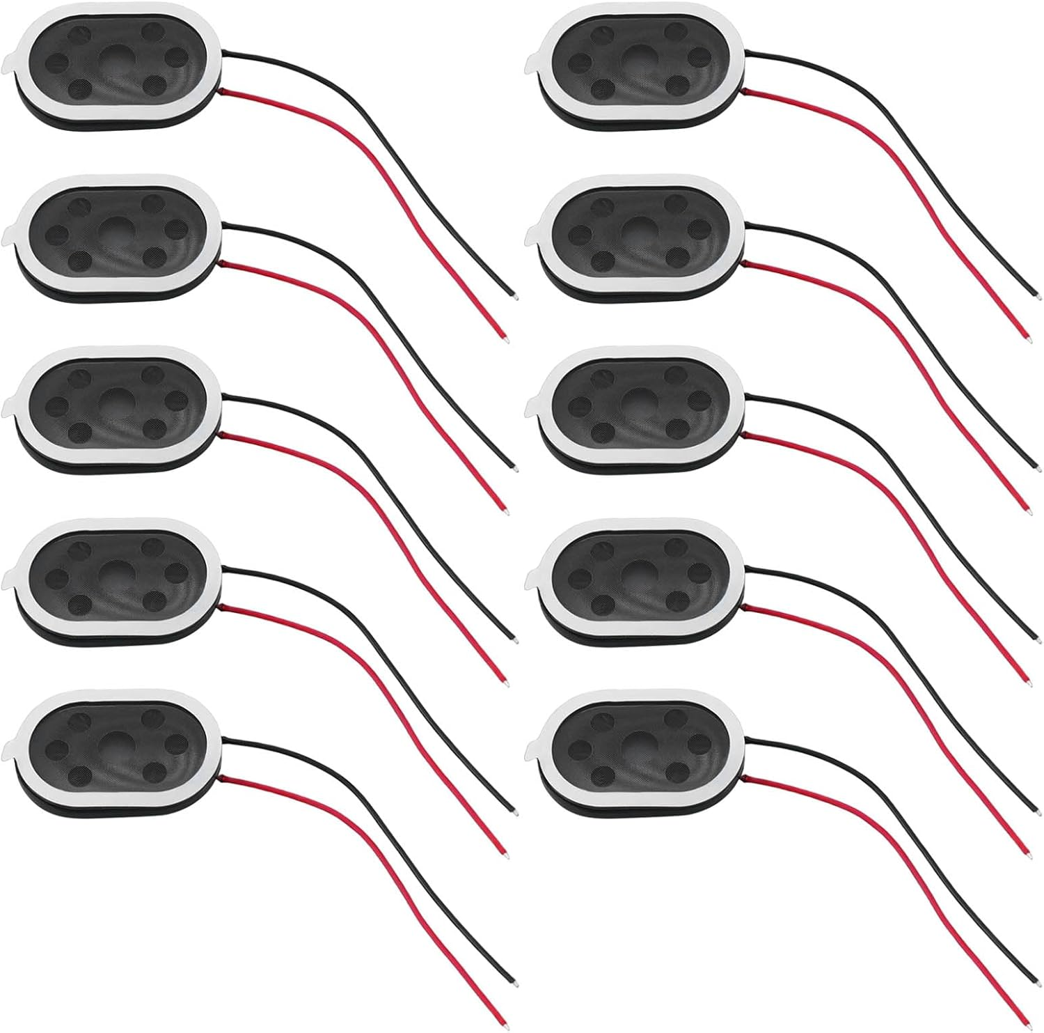 Emagtech 10Pcs Mini Speaker 8 Ohm 1W 20X30Mm Magnetic Speakers Replacement Compatible with Raspberry Compatible with MP3 Radio Speaker image number 6