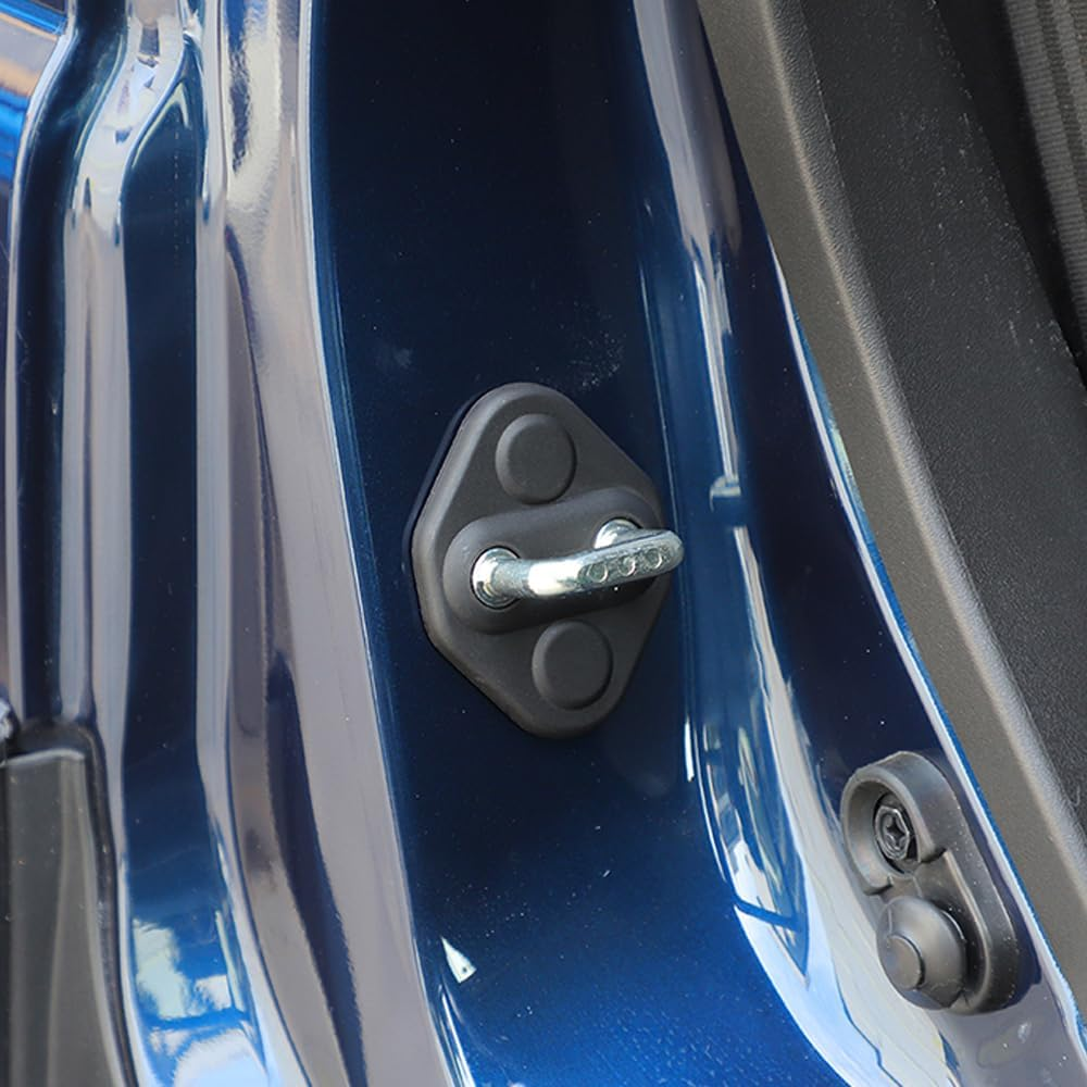 FSYHKJ 5PCS Car Door Lock Latches Cover Protector for Suzuki Jimny 2019-2025 ABS Car Interior Accessories Plate Cover Decoration (Black) image number 4