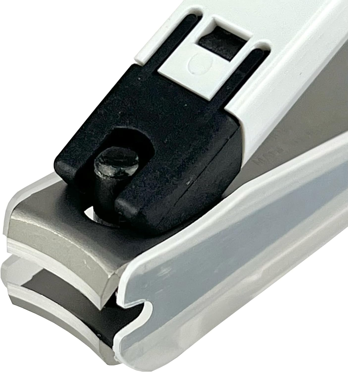 Kai Nail Clippers Type 001S White Stainless Steel Fingernail Toenail Thick Nail Clipper Cutter KE0121 with File & Catcher for Adult Seniors Men Women Made in Japan image number 3