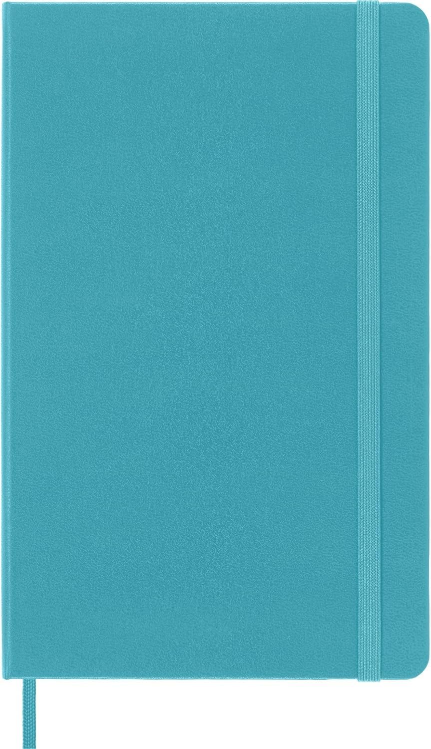 Moleskine Classic Hard Cover Plain Notebook, Reef Blue, Large image number 4