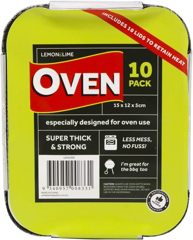 60X Small Foil Food Container Tray and Lid Roasting BBQ Takeaway Oven Trays image number 3