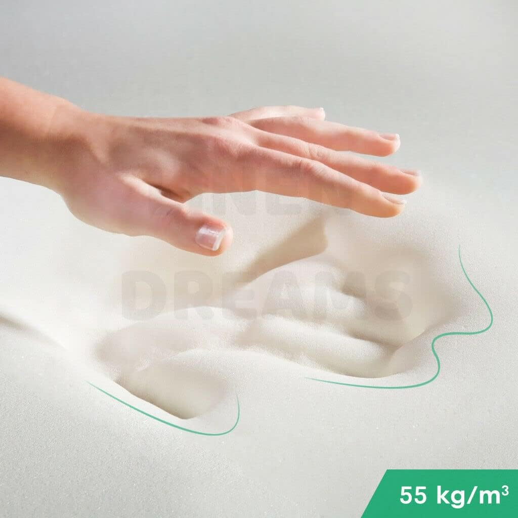 2 Pack Luxor Luxury Memory Foam Pillow with Bamboo Cover, Medium, White image number 3