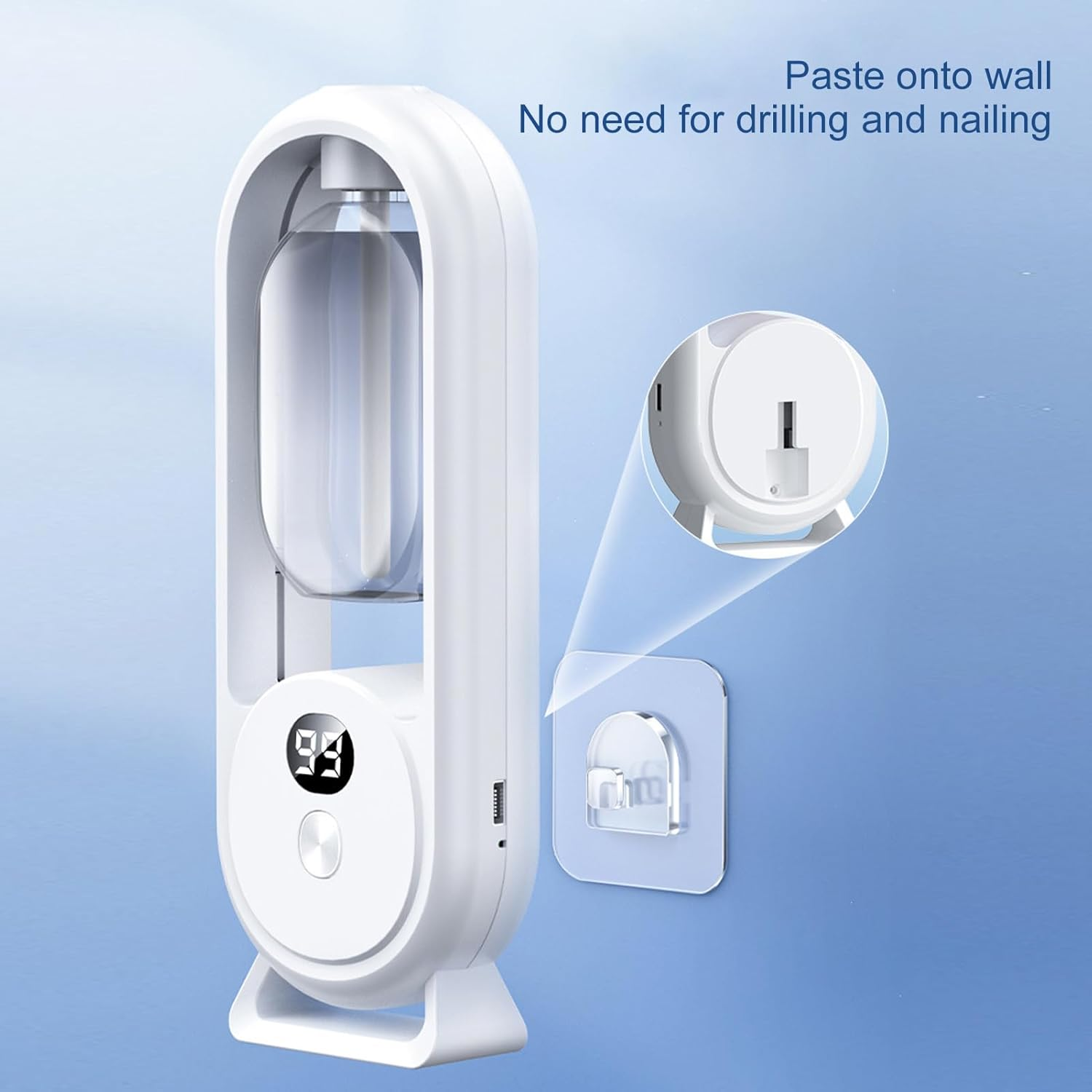 Gernie Wall Mounted Essential Oil Diffuser, Automatic Aromatherapy Diffuser, Air Freshener Spray Dispenser, Automatic Fragrance Dispenser for Home, Office, Car, Travel, Bathroom, Hotel image number 6