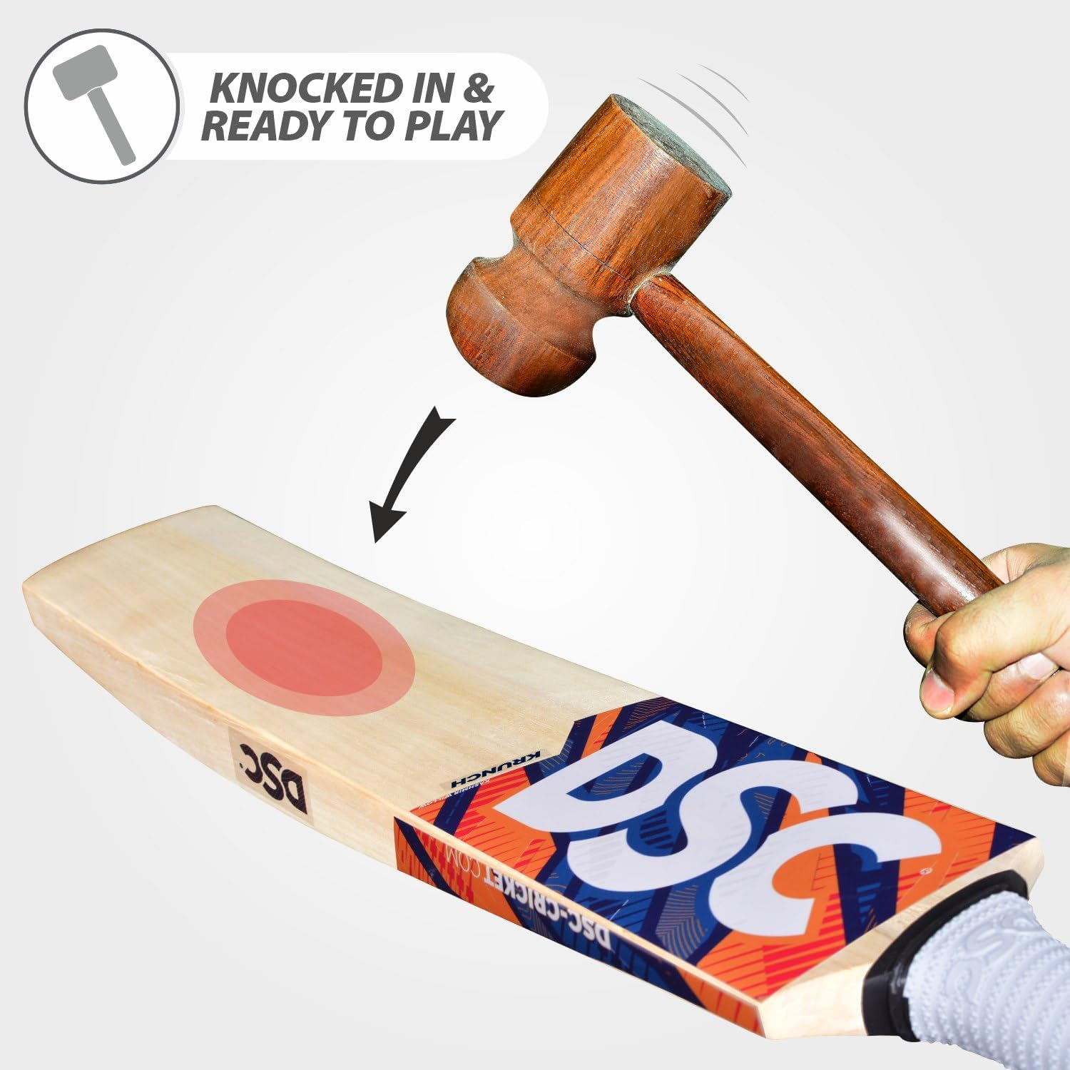 DSC Krunch 88 Men'S Kashmir Willow Cricket Bat image number 4