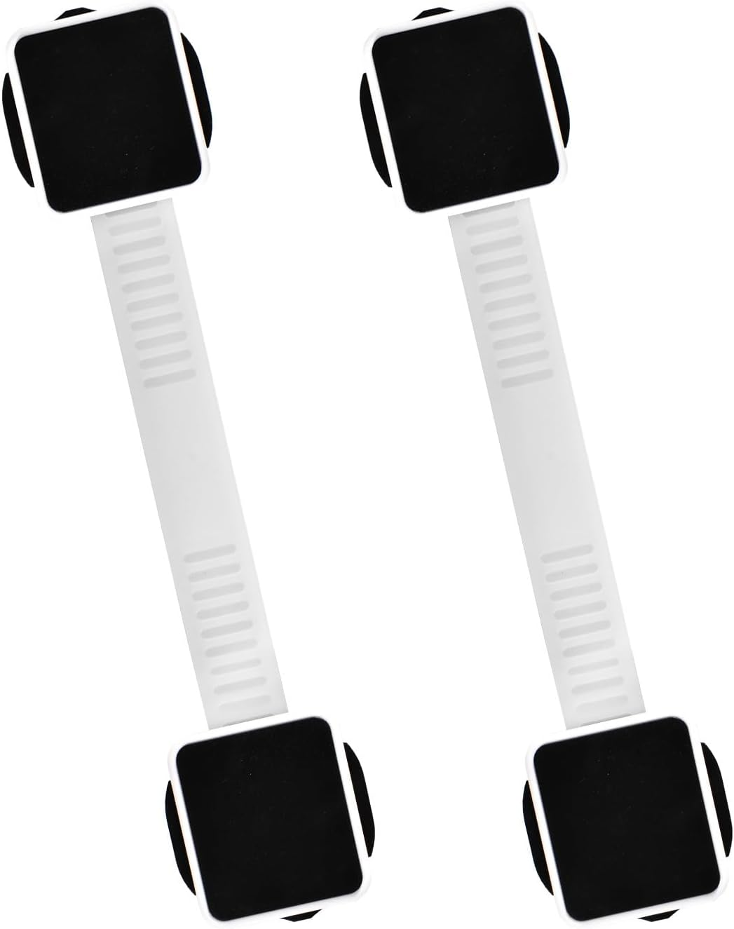 2 Pack Baby Proofing Cabinet Locks,Child Safety Latches Lock with Adhesive,No Drilling and Adjustable Strap Length for Drawers,Fridge,Dishwasher,Toilet Seat,Cupboard,Oven