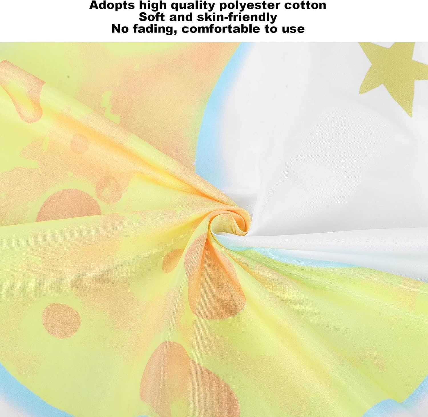 Tbest Swaddling Blankets,Swaddling Blankets Cartoon Moon Animal Pattern Infant Monthly Cloth Baby Cloth Photography Props image number 2