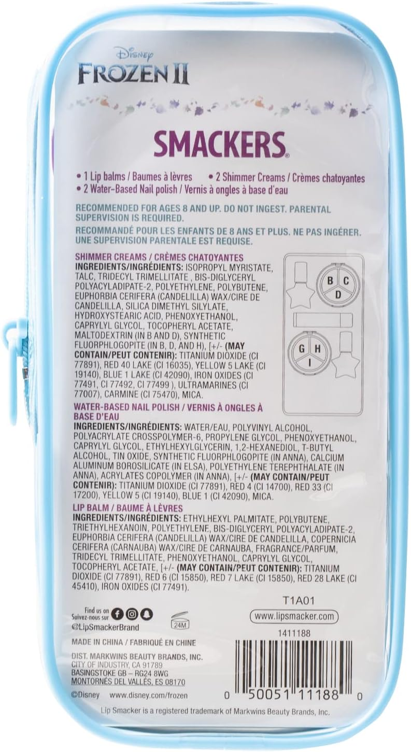 Lip Smacker Disney Frozen II Pouch Makeup Set and Bag for Girls image number 1