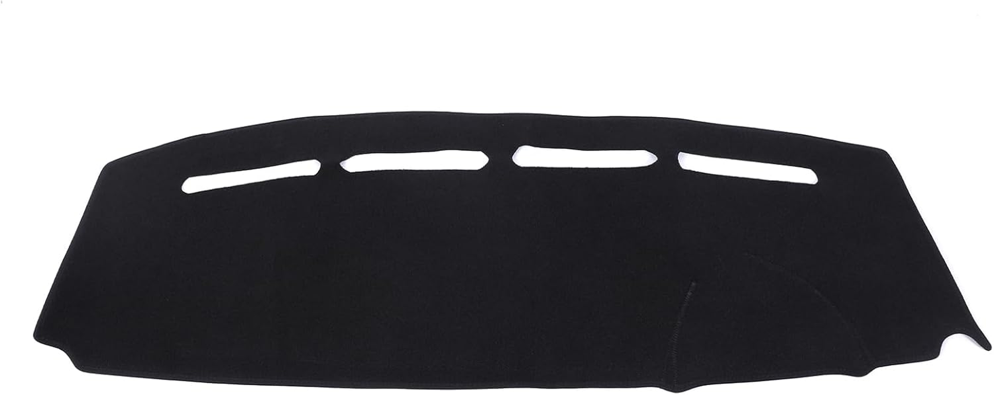 Yinaniutos Dash Mat Compatible with Fiat 500 2008-2023 Accessories | Polyester Fiber Dashboard Cover Sunshade Pad | RHD Version (Black) image number 3