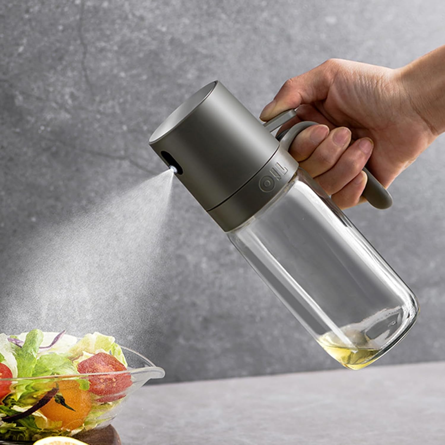 Olive Oil Sprayer for Cooking - Versatile Olive Oil Spray Bottle for Cooking - 250Ml/8.3Oz Oil Spritzer for Air Fryer, Salad, Grilling, Roasting, Baking Essentials image number 2