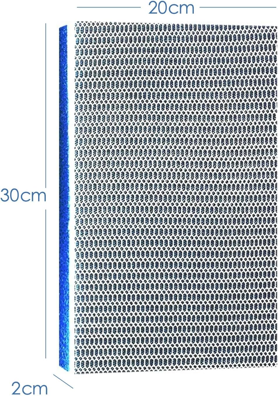 Aquarium Filter Media, Upgraded 8-Layer Filter Sponge Pad for Fish Tank and Pond, Super Filtering Effect, Cut to Fit, Reusable and Washable Aquarium Filter Floss for Filtering Dirt in Aquariums. - 20X30X2Cm image number 4