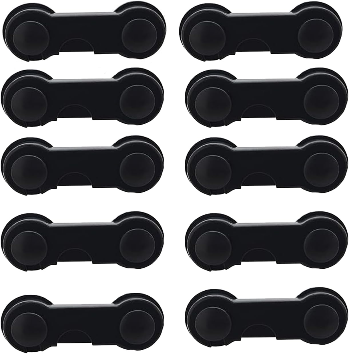 Roczential 10 Pack Cabinet Locks for Babies, Uandhome Child Safety Locks Drawer Locks Baby Proofing Baby Cabinet Safety Latches Kitchen System with Strong Adhesive Tape image number 6