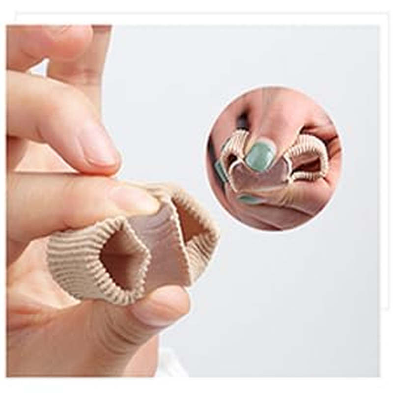 IKEEPVOX Gel Bunion Toe Separators &ndash; Overlapping Toe Corrector with 2 Loops for Hammer Toe & Hallux Valgus Relief, Flexible Toe Spacers for Women & Men (2-Pack) image number 2