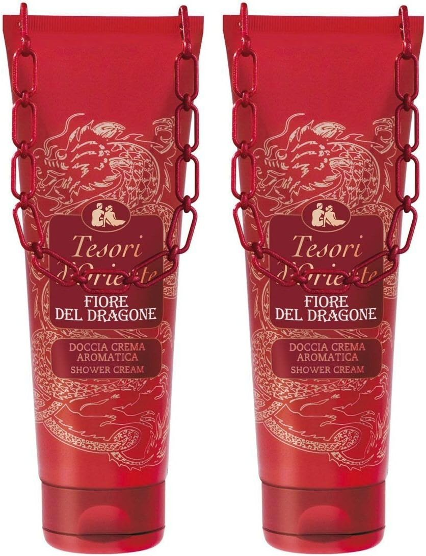 Tesori D'Oriente: "Fiore Del Dragone" Shower Cream 8.45 Fluid Ounce (250Ml) Packages (Pack of 2) [ Italian Import ]