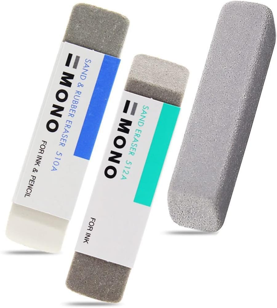 2 Pcs Natural Rubber Eraser Ink Eraser Sand Rubber Fountain Pen Rubber No.Es512A Supplies Deft Design image number 5
