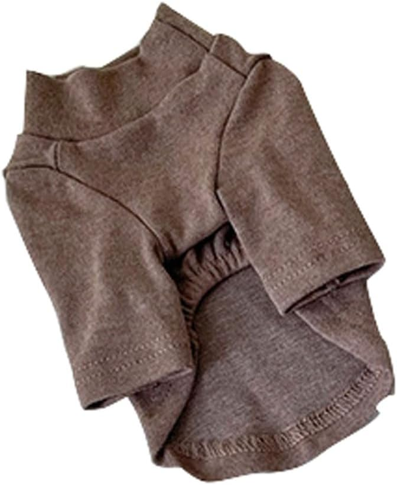 Summer Puppy Skirt Shirt Cute Dog Stand Collar Pullover Long Sleeves Skirt Shirt Lightweight Breathable Sweatshirt Dog Outfit for Small Medium Dogs for Small Medium Dogs Cats image number 1