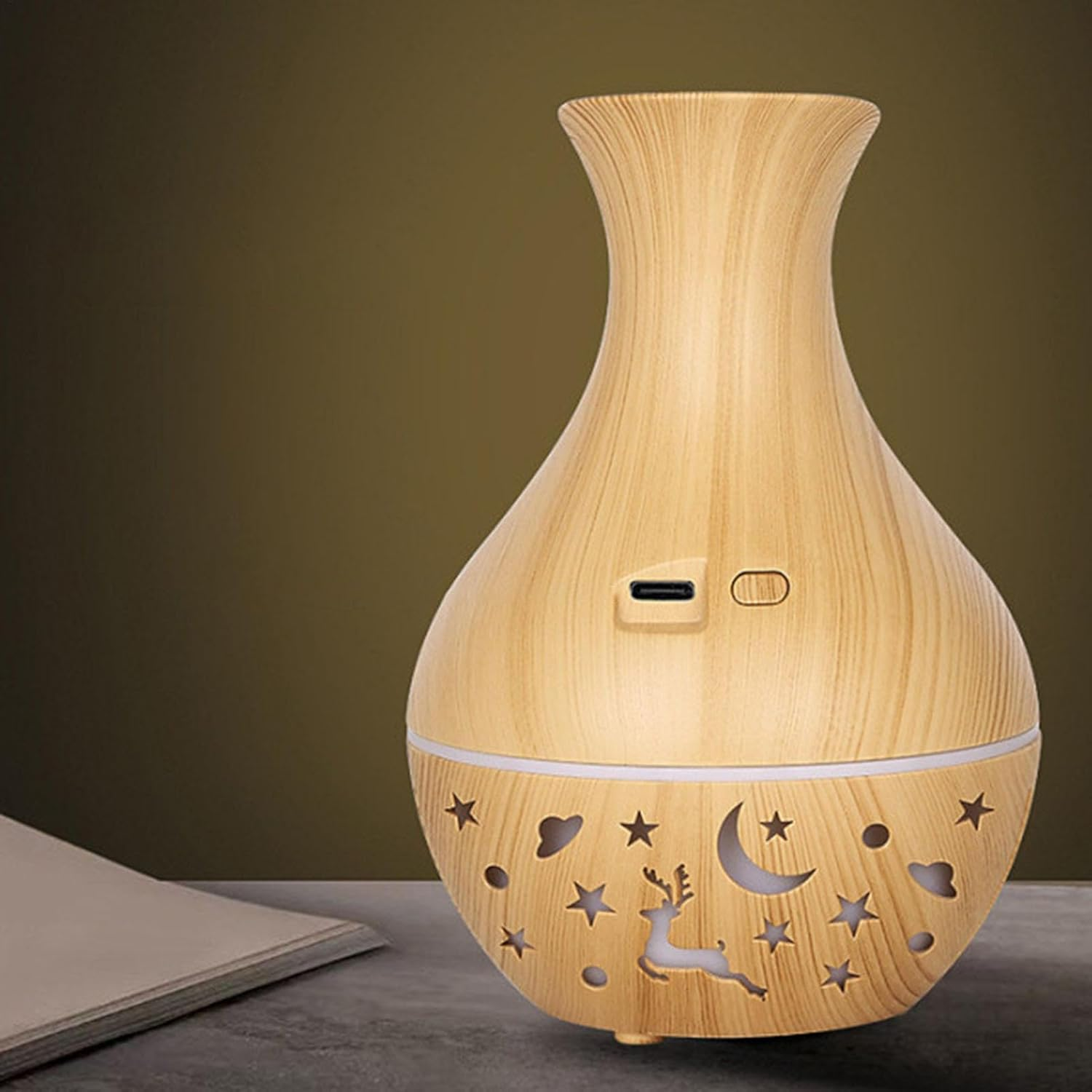 Aromatherapy Diffuser - 200 Ml Aromatherapy Diffuser with Colorful LED Lighting | Upgrade Aroma Diffuser for Large Rooms | Fog Diffusers image number 1