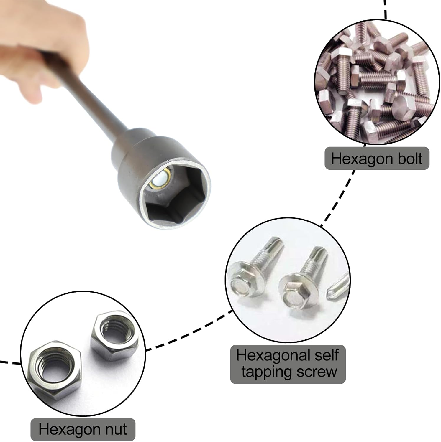 Caravan Leg Winder Drill Attachment Caravan Leg Winder 19Mm Socket Caravan Extension Drill Attachment Adapter for Caravans and Mobile Homes image number 6