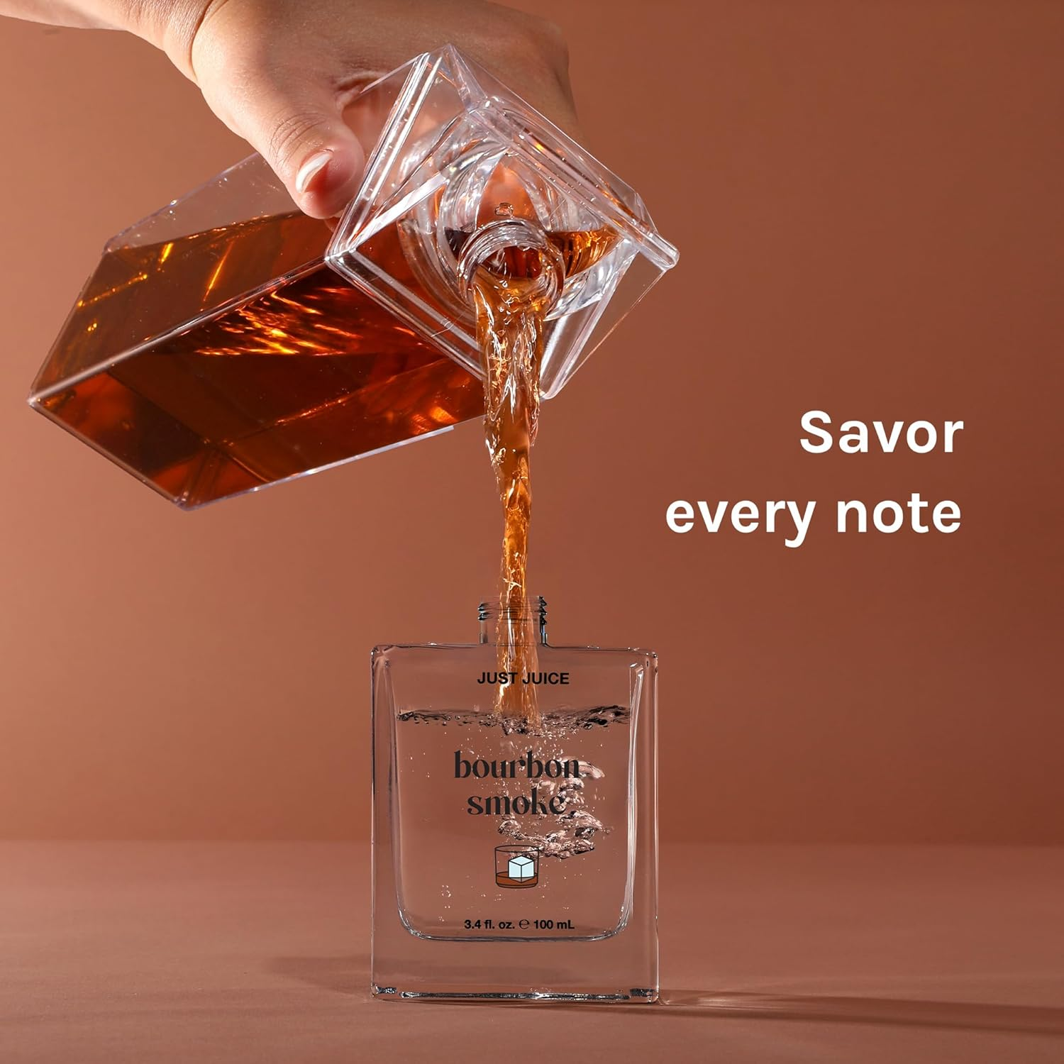 Just Juice Bourbon Smoke - Spicy, Warm Vanilla Perfume for Women and Men - Amber Mini Travel Perfume with Black Pepper, Cedar, Suede - 0.33 Oz image number 6