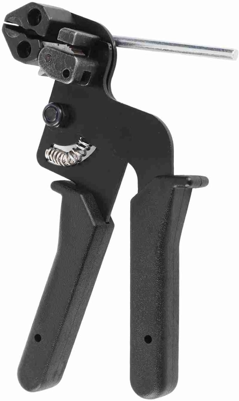 HISUEKIG Cable Tie Gun Tool, Cutter Tool, Easy to Operate Gun, Easily Durable for Ladder Stainless Steel Cable Ties Self-Locking Stainless Steel