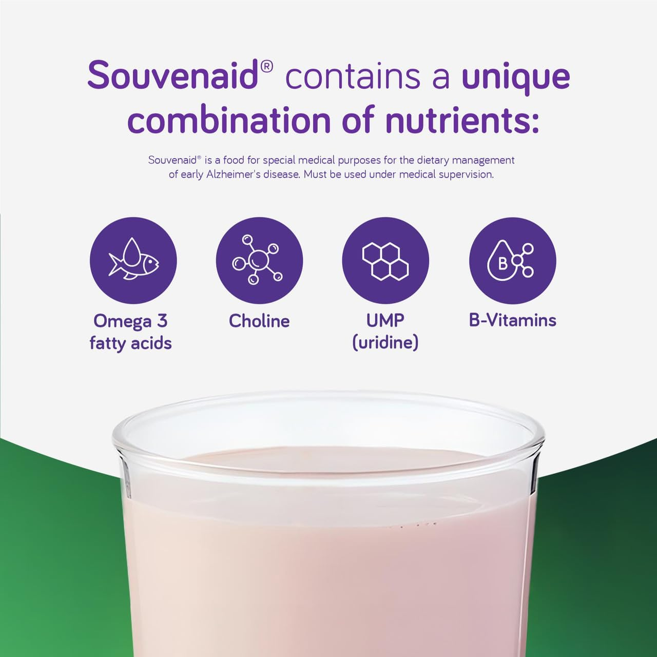 Nutricia Souvenaid Strawberry Flavour Memory Drink 125 Ml X 4 Pack image number 5