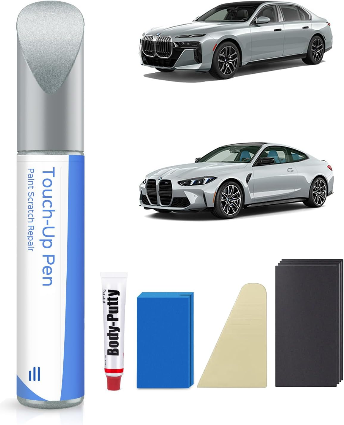 416 Carbon Black Metallic Touch up Paint Repair Kit Compatible with BMW - DIY Kit Exactly Matches Chips and Nicks