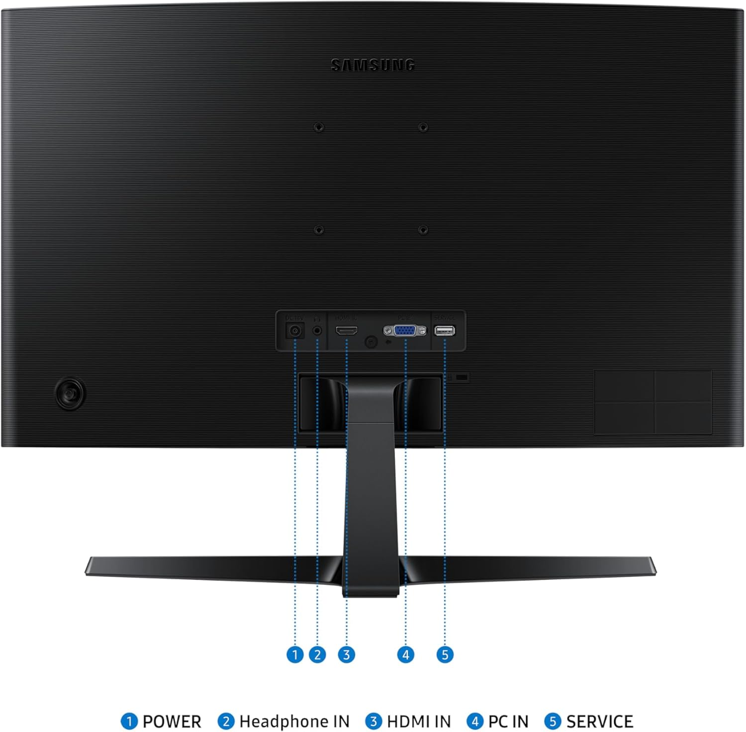 Samsung S36GD, 24-Inch Curved Monitor, 1920X1080, HDMI 1.4/D-Sub, 100Hz, Basic Stand, Advanced Eye Comfort