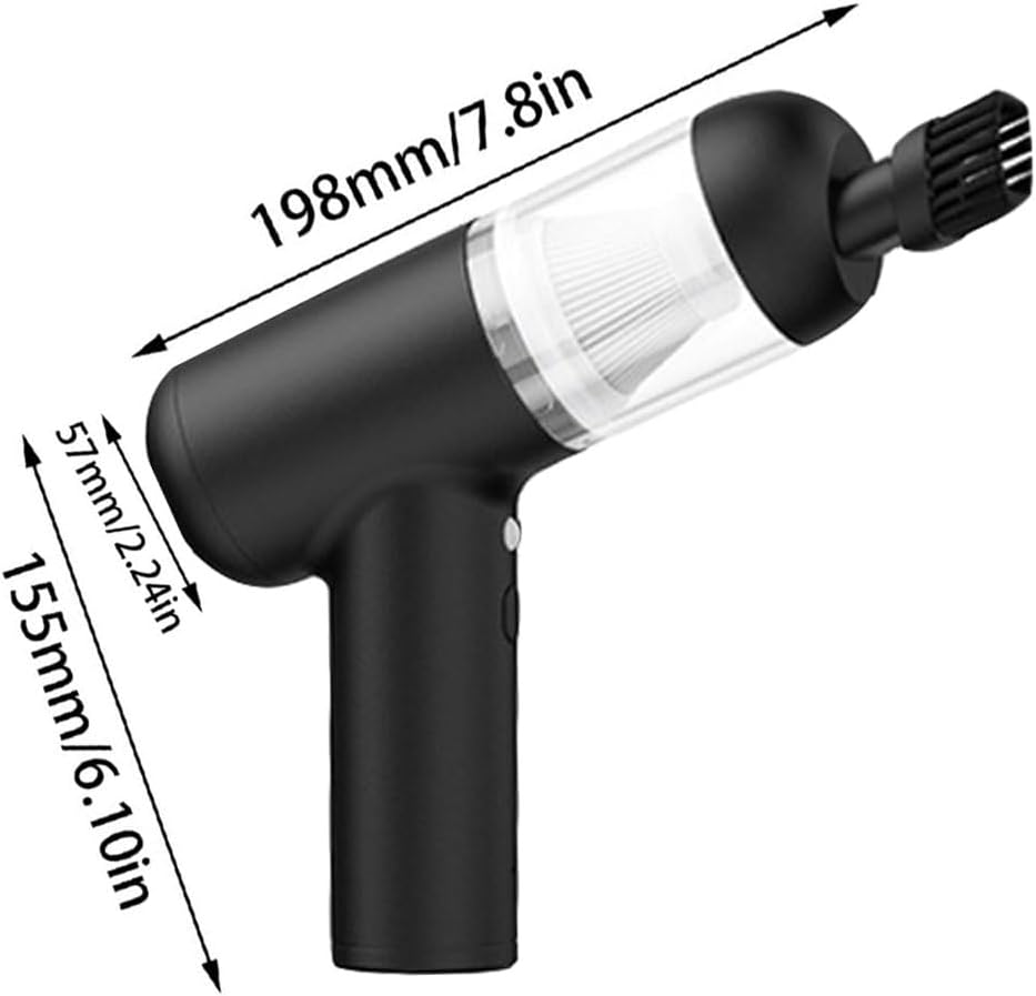 Cordless Handheld Car Vacuum Cleaner,6000Pa Super Suction Power Car Vacuum for Wet & Dry Clean,4-In-1 with LED Light Rechargeable Portable Vacuum Cleaner for Cars,Home,Offices, Pet Hair image number 6