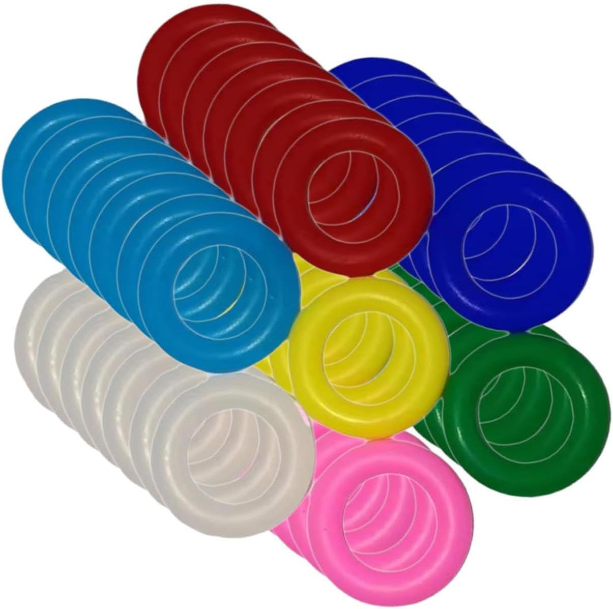 Whtkoph 100 Pcs Bird Leg Rings Foot Bands Rubber Bird Leg Bands Identification Leg Rings for Pigeons Routine Peonies, 9Mm image number 4