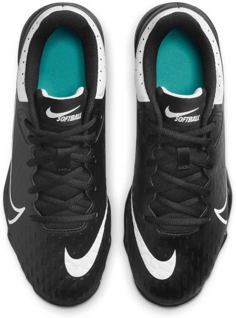 Nike Hyperdiamond 4 Keystone Molded Softball Cleats, Black | Black | White, 11.5 US image number 6