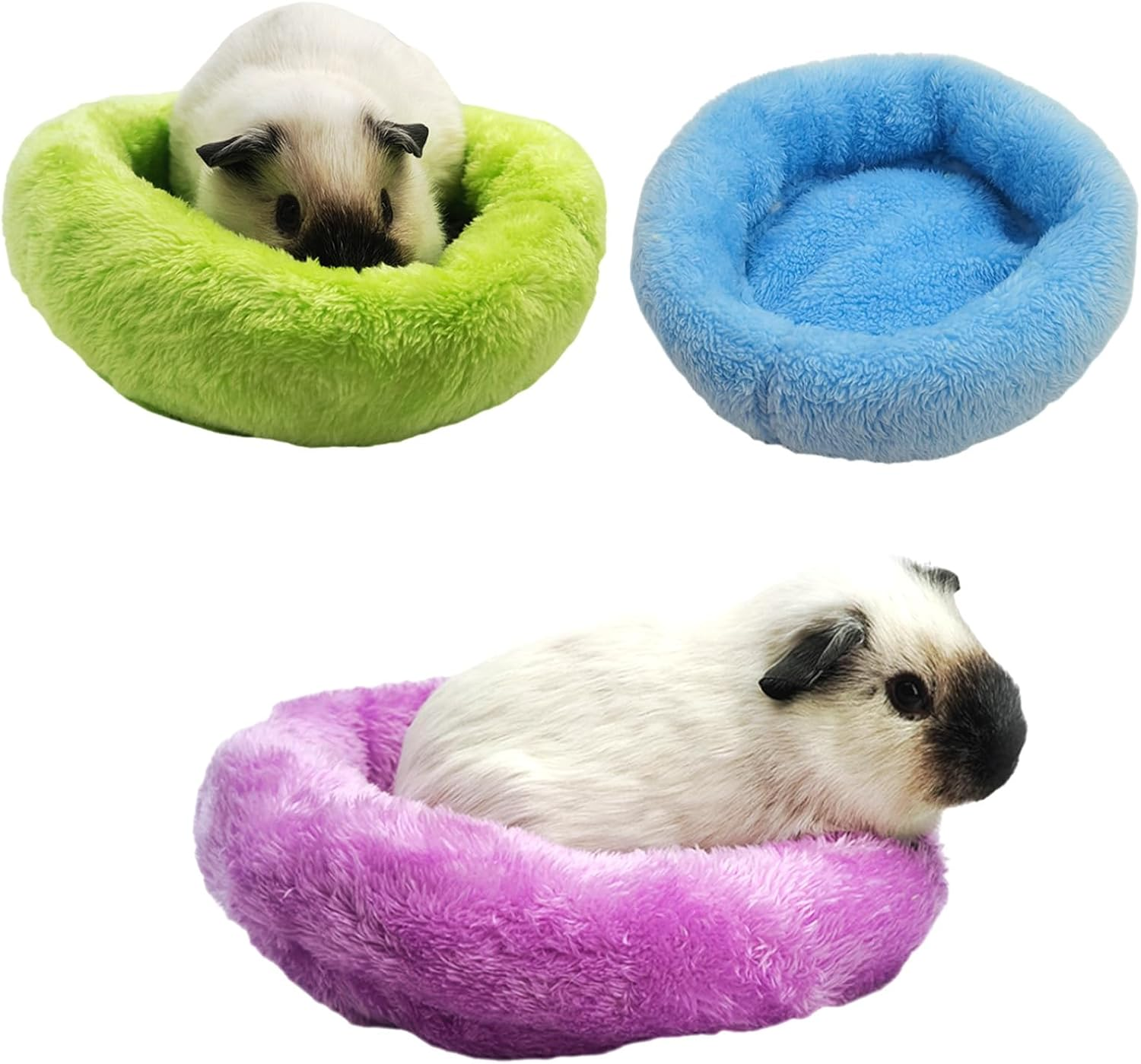 3 Pcs Guinea Pig Beds Soft&Warm Hamster House,Small Animal Bed and Accessories for Ferret Hedgehog Chinchilla Squirrel Supplies Small Animal Sleep Pad