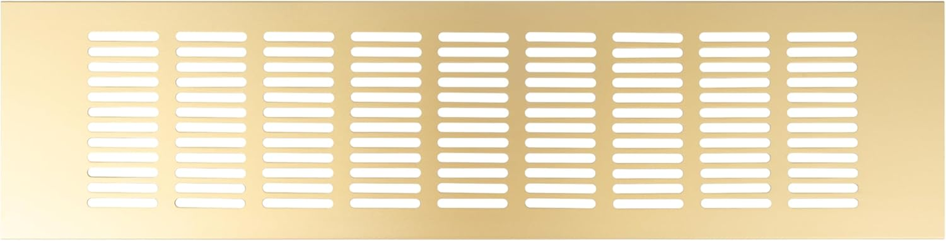 Repa Market Designer Ventilation Grille Gold 400 X 80Mm (Frame Size)&ndash; Decorative Aluminum Air Vent Cover for Cabinet, Door, Floor &ndash; Elegant Furniture Vent Register &ndash; Modern Air Return Grille