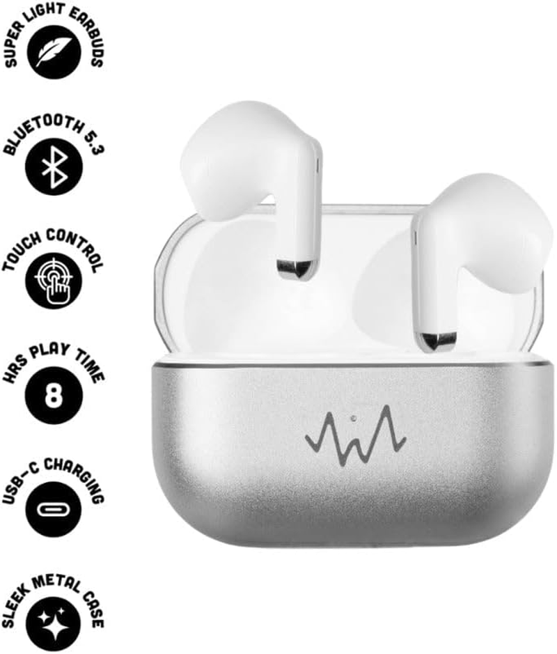 Wave Audio True Wireless Earbuds Immersive Mini - Silver image number 2