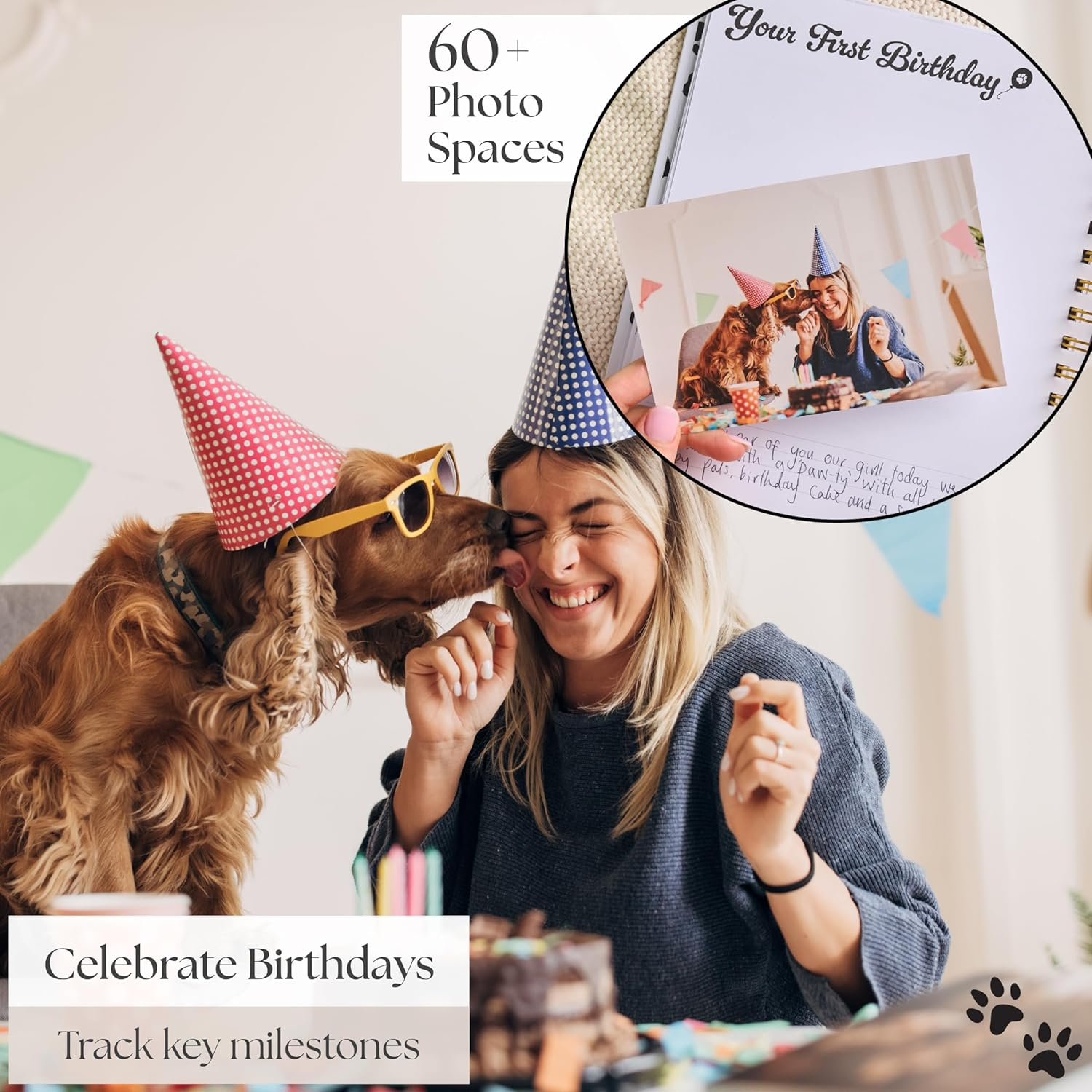 New Puppy Gift &ndash; Dog Memory Book & Keepsake Photo Album | Thoughtful Gift for New Puppy Owners, Dog Mums & Dads | Puppy Planner, Diary & Scrapbook image number 4