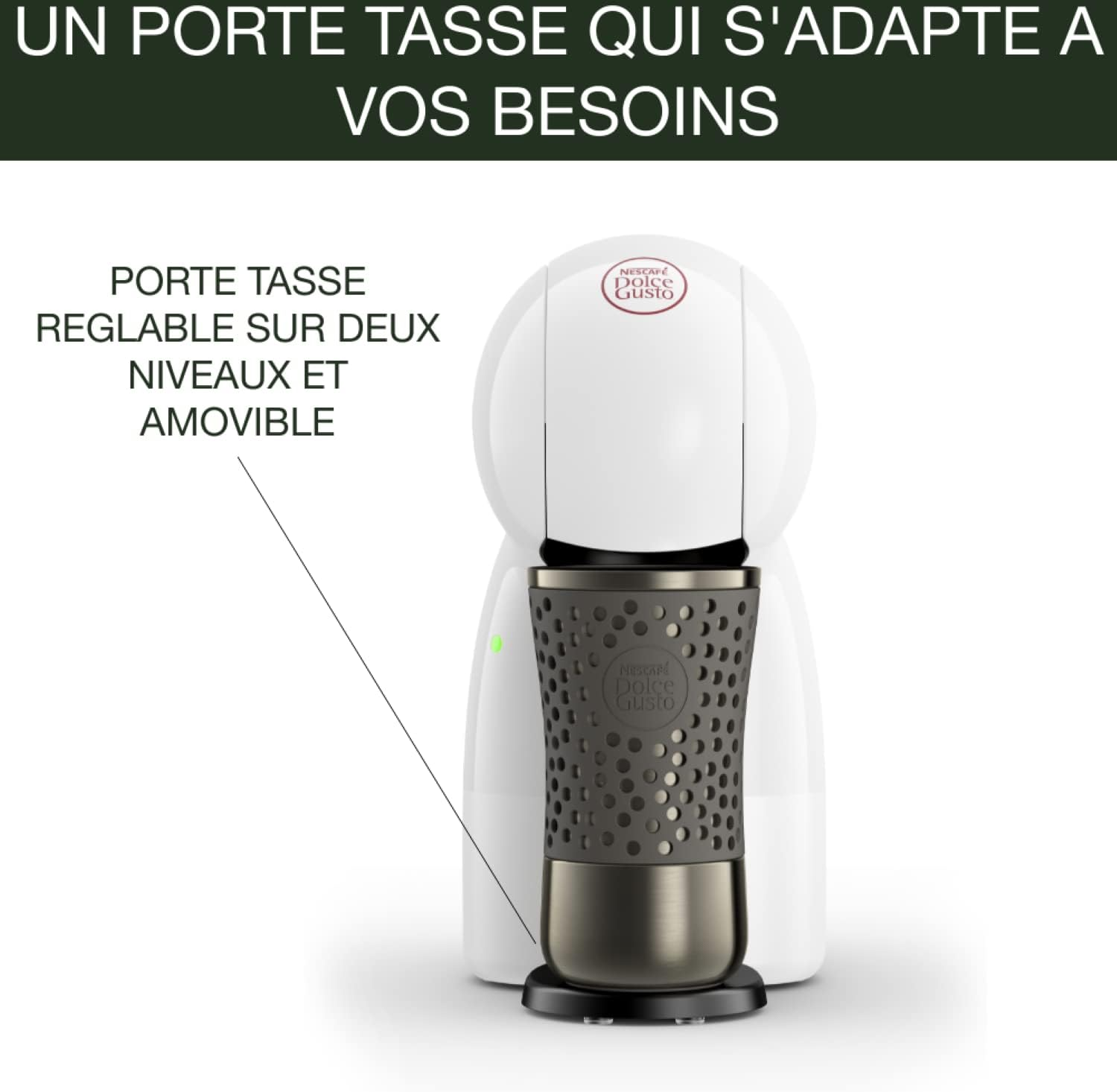 KRUPS Nescaf&eacute; Dolce Gusto Coffee Capsule Maker, 15 Bar, Multi-Drinks, Compact Coffee Maker, Automatic Shut-Off, Economy Mode, Piccolo XS KP1A3110 image number 5