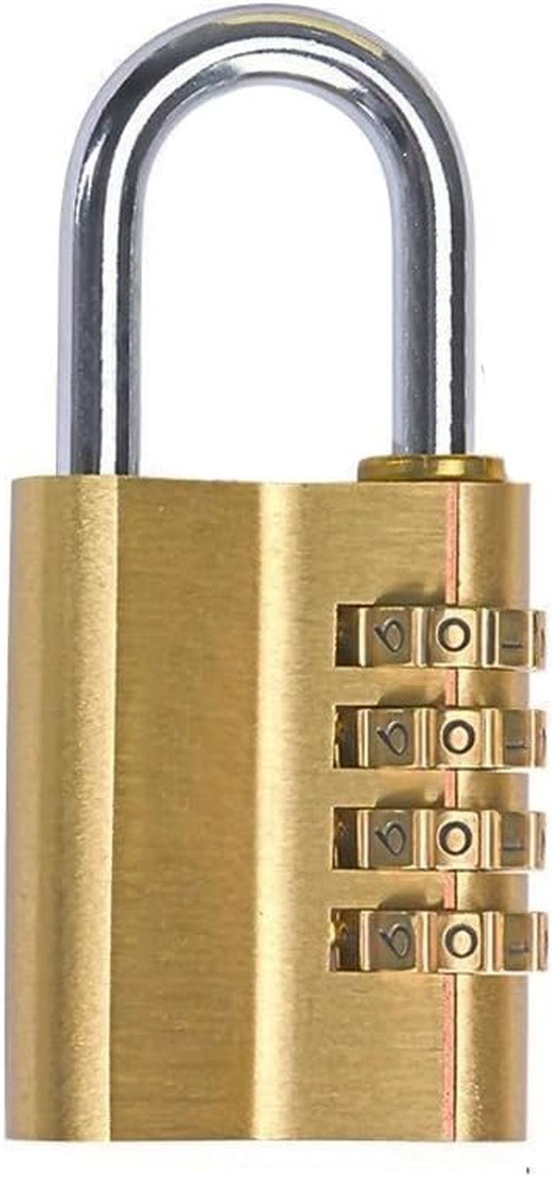 Padlock,1 Pack Combination Lock-Solid Brass Copper Security Padlocks Password Combination Code Lock for Gym Digital Locker Suitcase Drawer Lock Hardware by H Home-Amrt image number 6